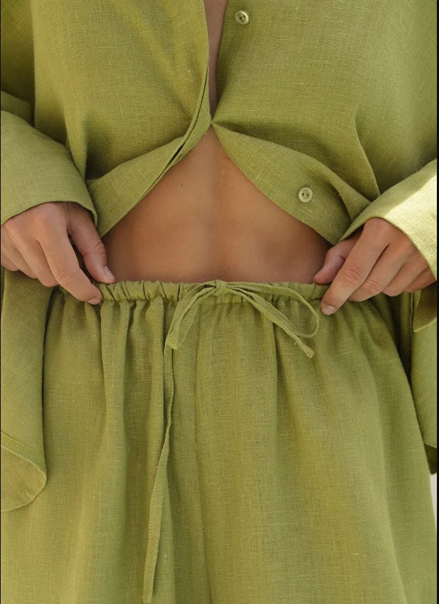 Linen Outfit for Women – Shirt & Trousers