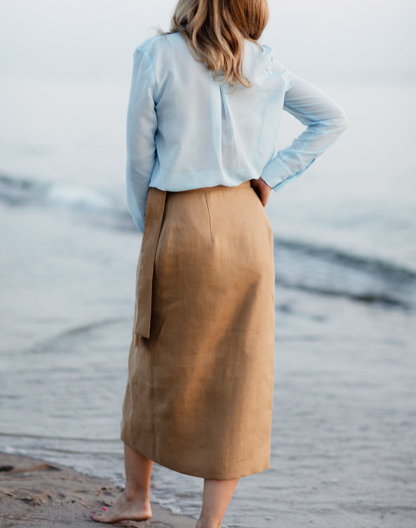 High waisted wrap skirt DUNE