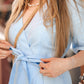 Robe portefeuille en lin