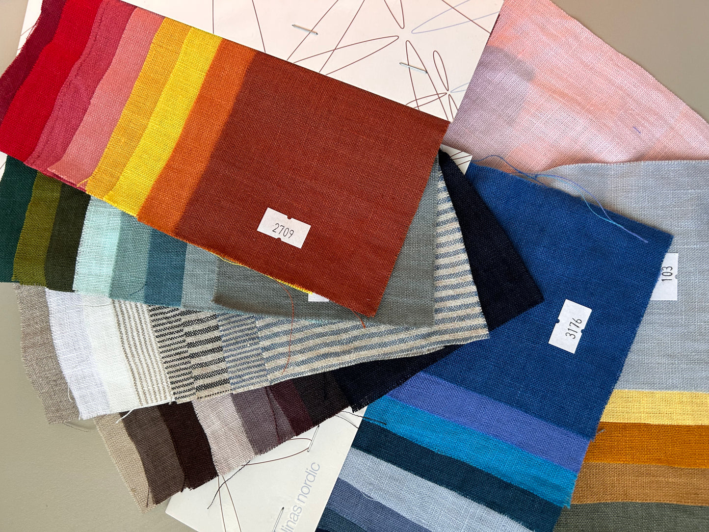 Blue Linen Wrap Dress Helen — Elegant Midi, Made-to-Order | Sustainable Muslin Option