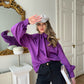 Chemisier violet à nouer