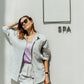 Relaxed fit linen 2 piece suit for women