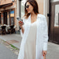 Loose lightweight linen shirt in white colour