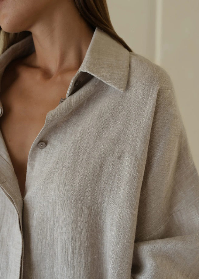 Natural Linen Set – Shirt & Trousers