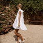 Mini bride linen dress