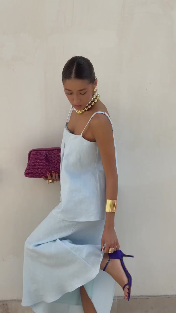 Timeless linen summer set