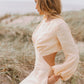 Robe longue en lin dos nu