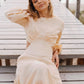Robe longue en lin dos nu