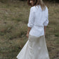 Slip robe longue CRÈME