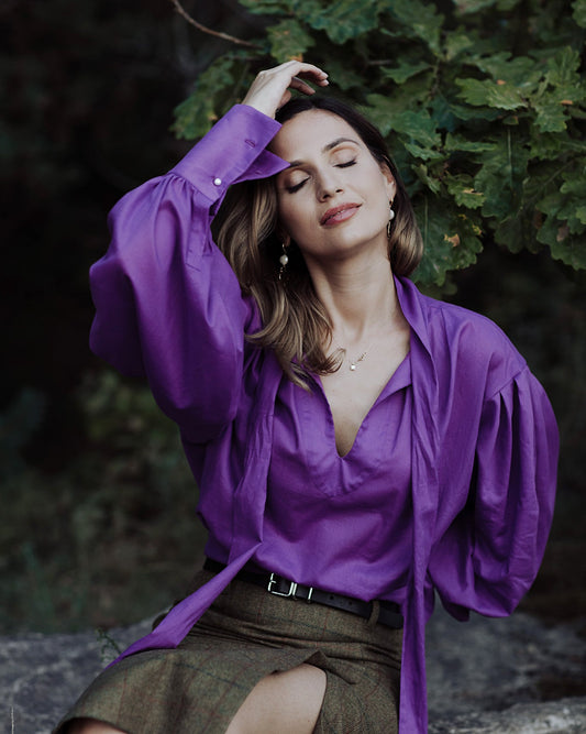Purple Baroque Blouse