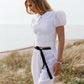 White Short sleeve crop top